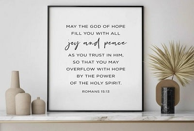 11 Top Romans 15:13 Wall Art & Decor (Filled w/ Joy & Peace ...