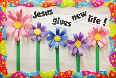 spring religious bulletin clip art