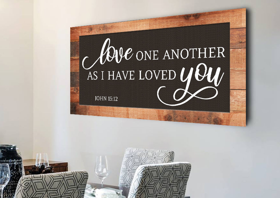 Love one another - Christian Signs for Home – Christian Walls