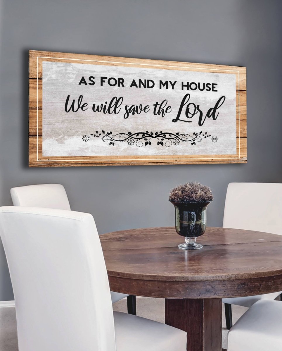 Joshua 24:15 - Serve the Lord Christian Signs for Home – Christian Walls