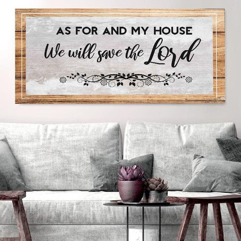 Joshua 24:15 - Serve the Lord Christian Signs for Home – Christian Walls