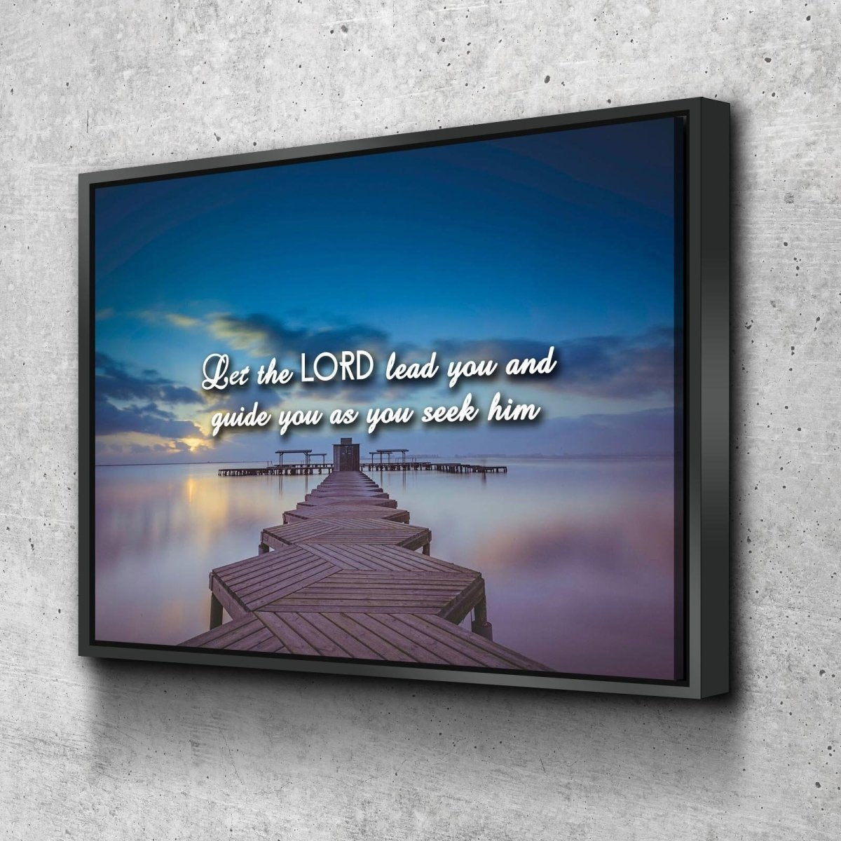 Let the Lord Lead You Canvas Wall Art Print – Christian Walls