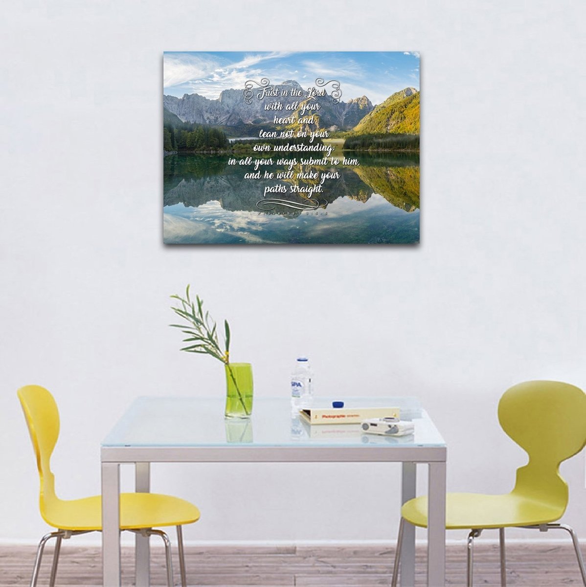 Proverbs 3:5-6 NIV #48 Bible Verse Canvas Wall Art – Christian Walls