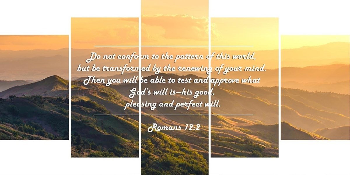 Romans 12:2 #2 NIV Do Not Conform To The Pattern Bible Verse Wall Art ...