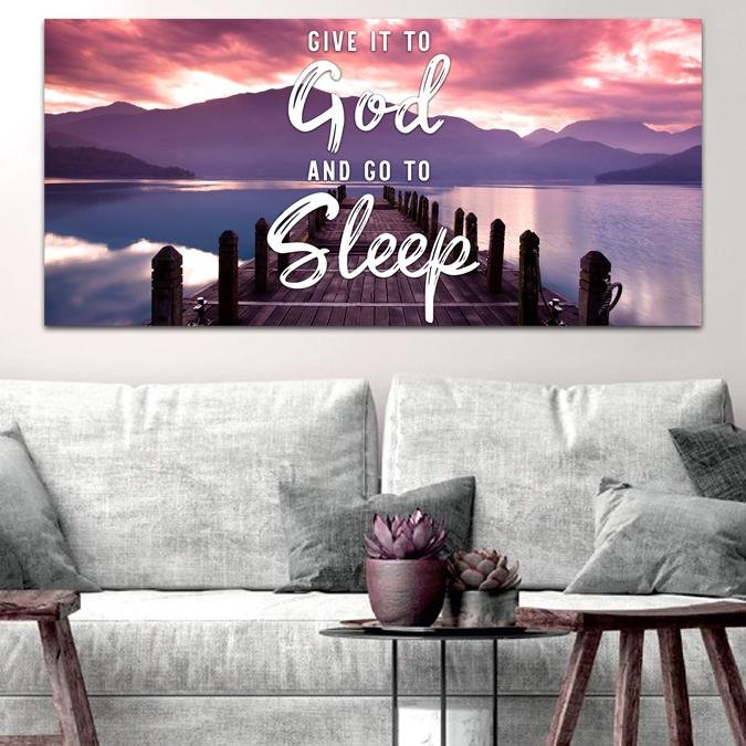 Give It To God And Go To Sleep, decorative pillows for bed, throw