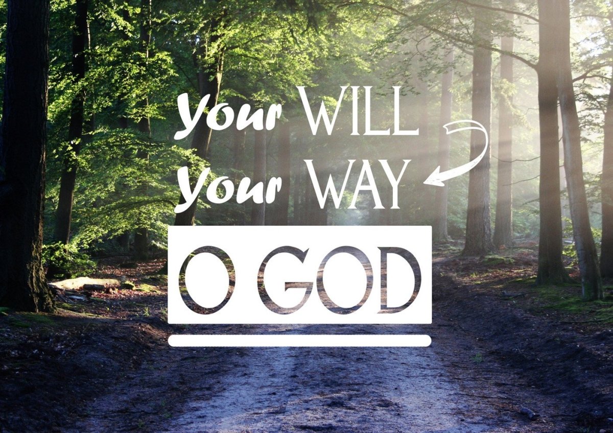 Your Will Your Way O' God Canvas Wall Art Print – Christian Walls